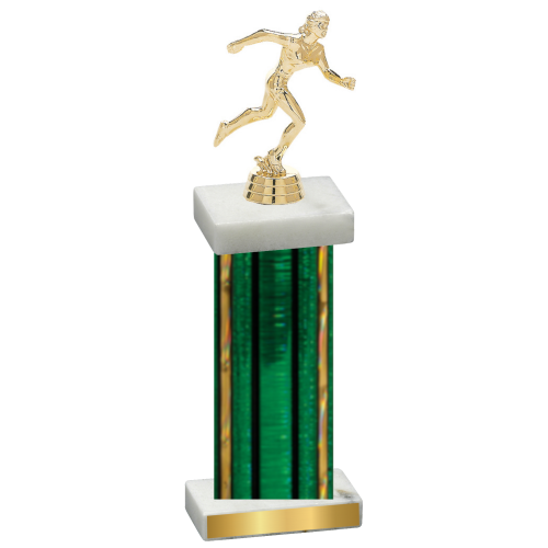 Single Green Glacier Running Trophy