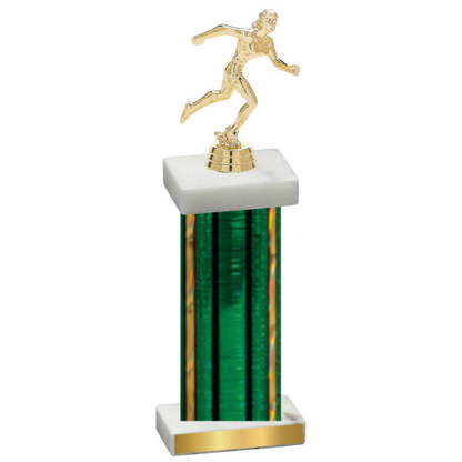 Single Green Glacier Running Trophy