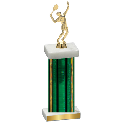 Single Green Glacier Tennis Trophy