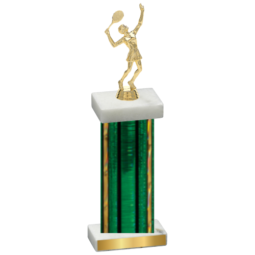 Single Green Glacier Tennis Trophy