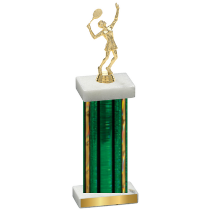 Single Green Glacier Tennis Trophy