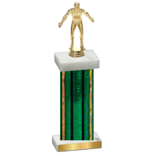 Single Green Glacier Wrestling Trophy