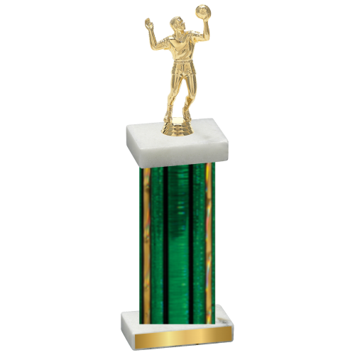 Single Green Glacier Volleyball Trophy