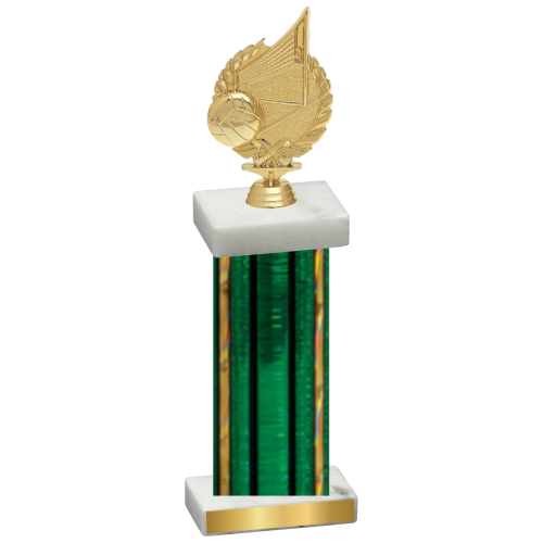 Single Green Glacier Volleyball Trophy