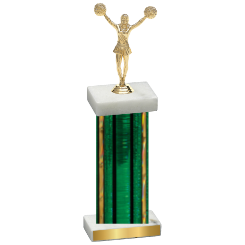 Single Green Glacier Cheerleading Trophy