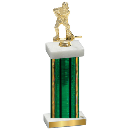 Single Green Glacier Hockey Trophy