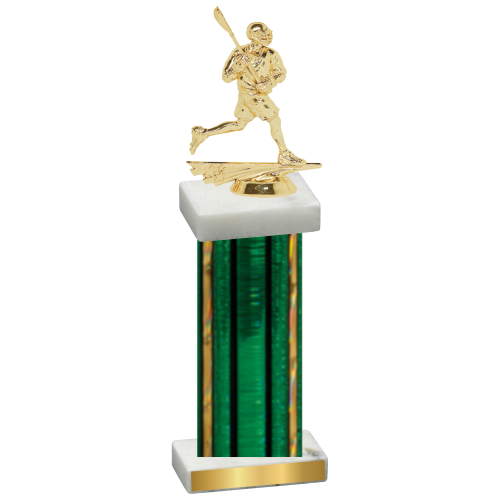 Single Green Glacier Lacrosse Trophy