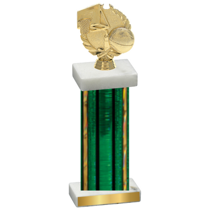 Single Green Glacier Basketball Trophy