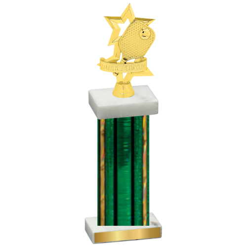 Single Green Glacier Pickleball Trophy