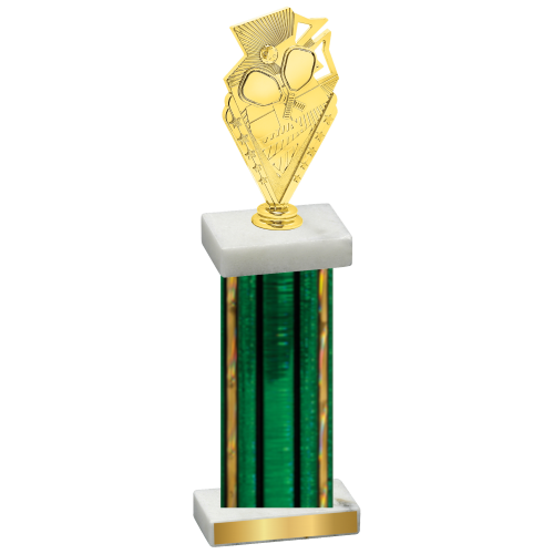 Single Green Glacier Pickleball Trophy