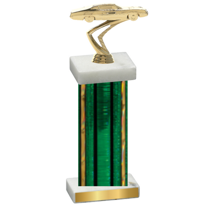 Single Green Glacier Cars Trophy