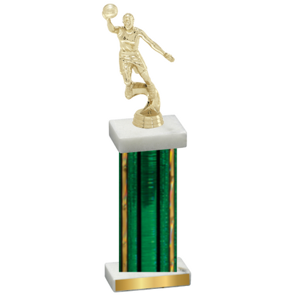 Single Green Glacier Basketball Trophy