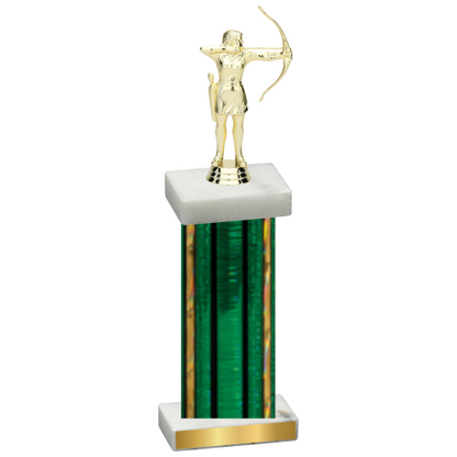 Single Green Glacier Archery Trophy