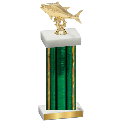 Single Green Glacier Fishing Trophy