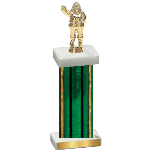 Single Green Glacier Holiday Trophy