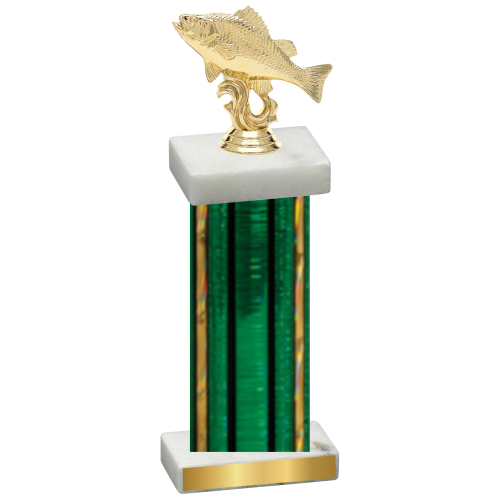 Single Green Glacier Fishing Trophy