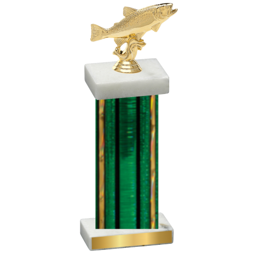 Single Green Glacier Fishing Trophy