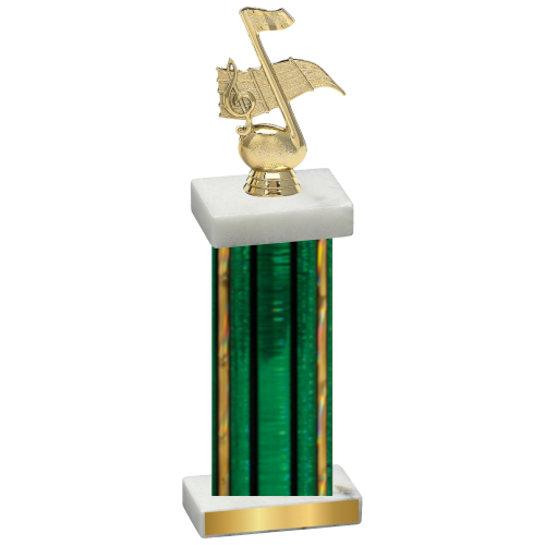 Single Green Glacier Music Trophy