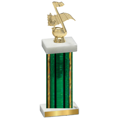 Single Green Glacier Music Trophy