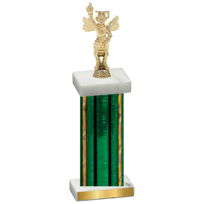 Single Green Glacier Academics Trophy