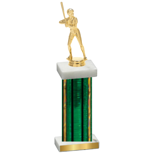 Single Green Glacier Softball Trophy