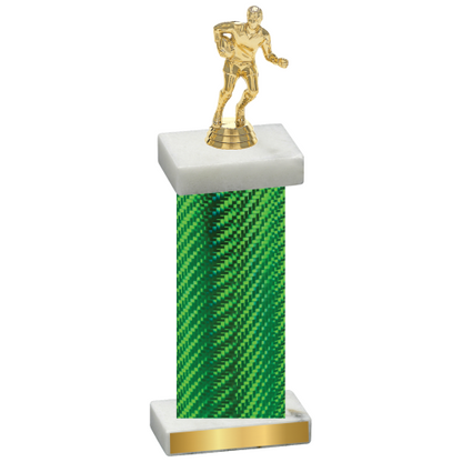 Single Green Carbon Fiber Rugby Trophy