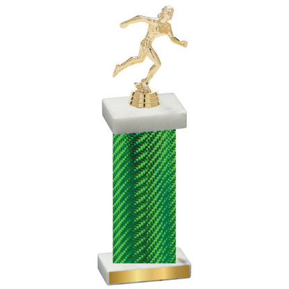 Single Green Carbon Fiber Running Trophy