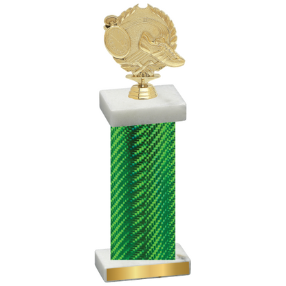 Single Green Carbon Fiber Running Trophy