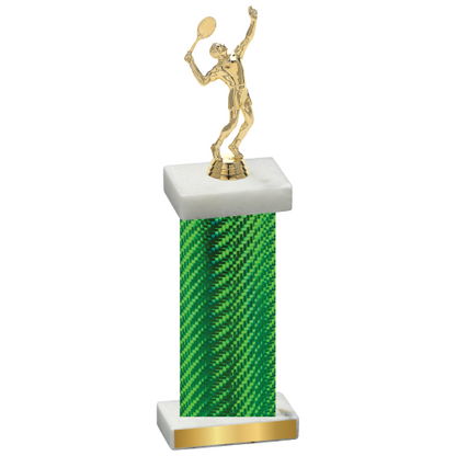 Single Green Carbon Fiber Tennis Trophy