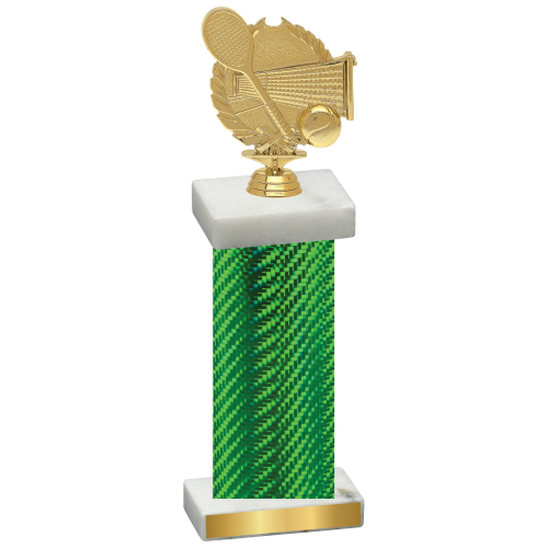 Single Green Carbon Fiber Tennis Trophy