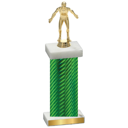 Single Green Carbon Fiber Wrestling Trophy