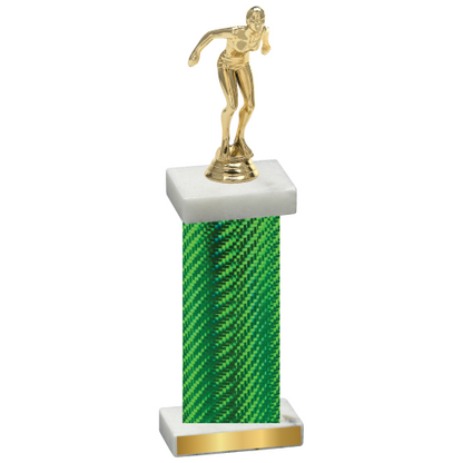 Single Green Carbon Fiber Tennis Trophy