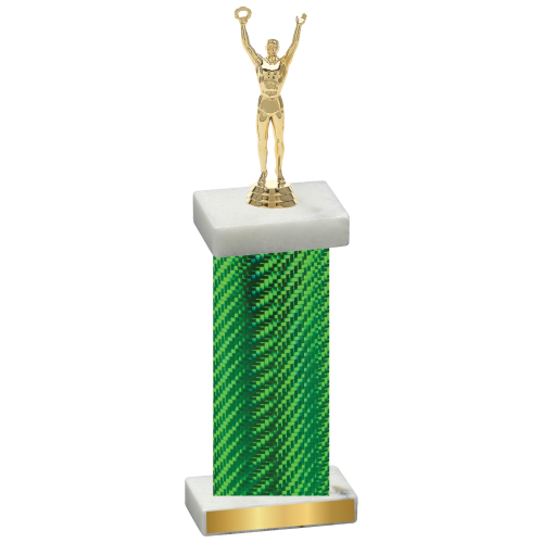 Single Green Carbon Fiber Victory Trophy