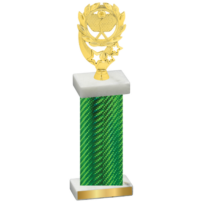 Single Green Carbon Fiber Pickleball Trophy