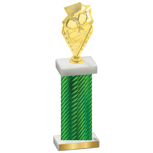 Single Green Carbon Fiber Pickleball Trophy