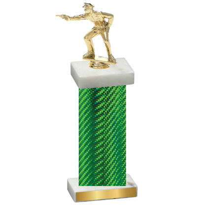 Single Green Carbon Fiber Shooter Trophy