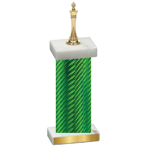 Single Green Carbon Fiber Chess Trophy