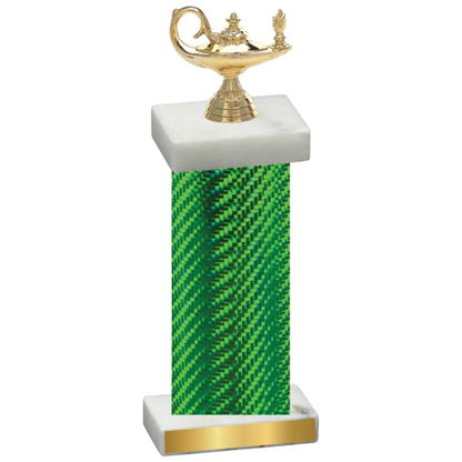 Single Green Carbon Fiber Academics Trophy