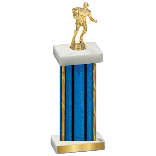 Single Blue Glacier Rugby Trophy