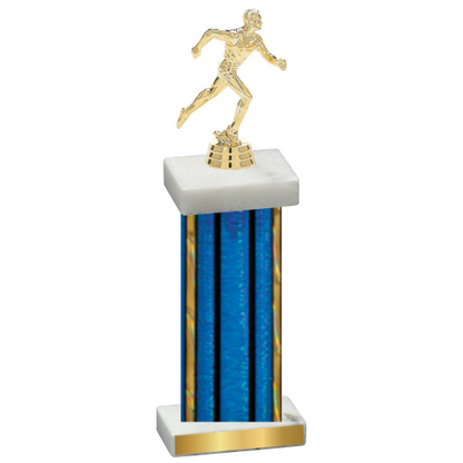 Single Blue Glacier Running Trophy