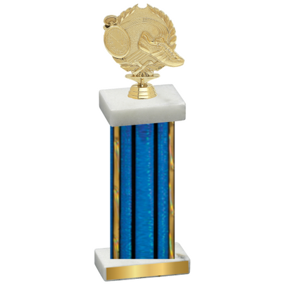 Single Blue Glacier Running Trophy