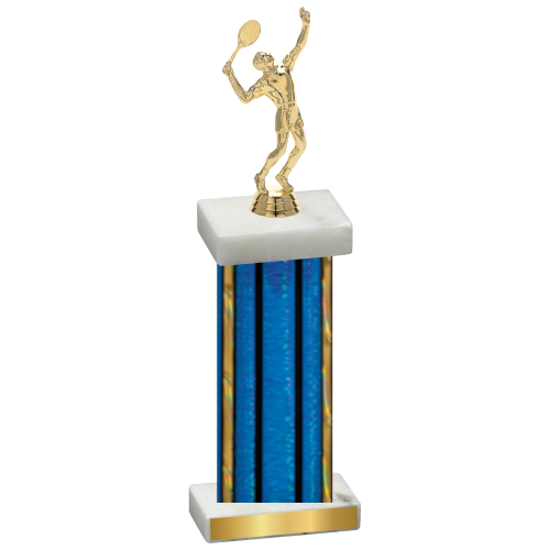 Single Blue Glacier Tennis Trophy