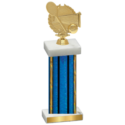 Single Blue Glacier Tennis Trophy