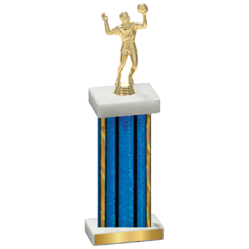 Single Blue Glacier Volleyball Trophy