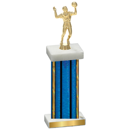 Single Blue Glacier Volleyball Trophy