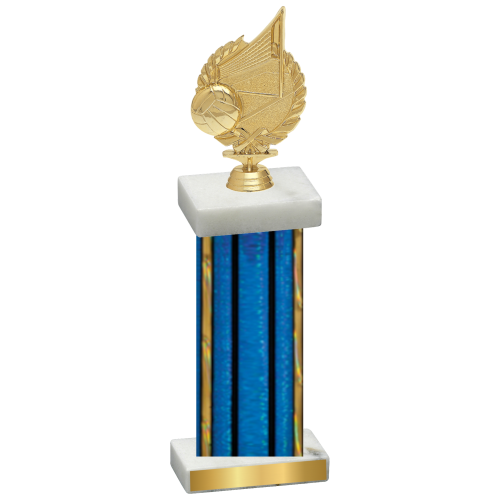 Single Blue Glacier Volleyball Trophy