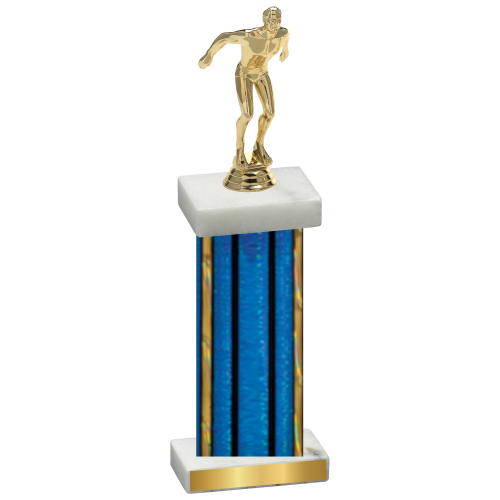 Single Blue Glacier Swimming Trophy