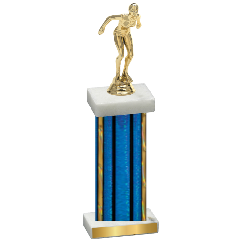 Single Blue Glacier Tennis Trophy