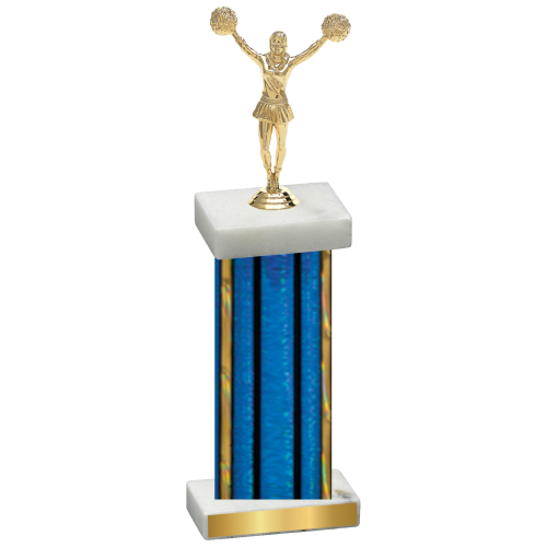 Single Blue Glacier Cheerleading Trophy