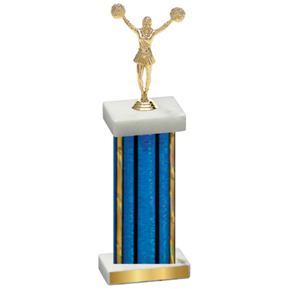 Single Blue Glacier Cheerleading Trophy